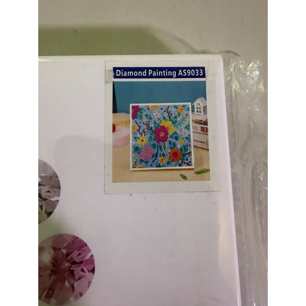 Artist Diamond Painting Kit AS9033 Flower with Frame 5D Diamond Art | New